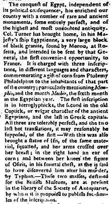 A newspaper column of approximately three column inches. See image description page for a full transcript.