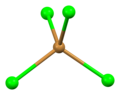 Tetrahedral coordination geometry of bromine number 3