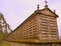 Alvenary granary over barn in Rianxo.