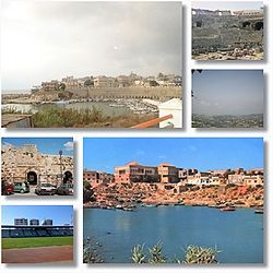 General view of city and port • Roman Amphitheater • Al-Baath Stadium • Entrance of Roman Theater • Landscape of Jableh • Port