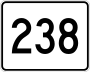 Route 238 marker