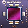 An illustration of Motorola's MPC7400 processor.