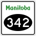 Provincial Road 342 marker