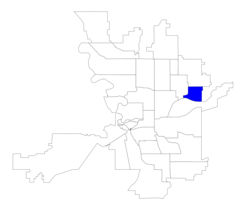 Location within the city of Spokane