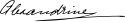 Alexandrine of Mecklenburg-Schwerin's signature