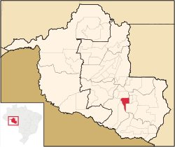 Location in Rondônia state