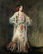 Portrait of a dancer Antonia Mercé called "La Argentina", Max Slevogt