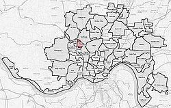 Location of South Cumminsville