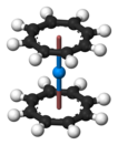 Uranocene ball-and-stick model