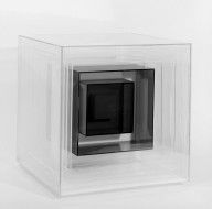 Plexiglas cube sculpture