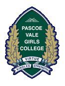 Pascoe Vale Girls' College crest. Source: www.pvgc.vic.edu.au (Pascoe Vale Girls' College website)