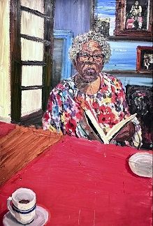 Portrait of Opal Lee sitting at a table