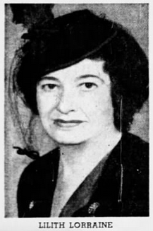 Lilith Lorraine, from a 1943 publication