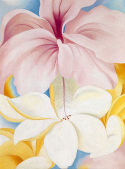 Painting of Hibiscus with Plumeria