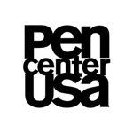 The letters PEN CENTER USA placed vertically to each other