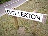 Old sign at Shitterton