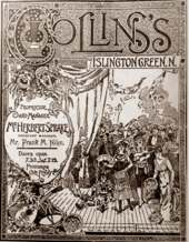 cover of theatre programme, depicting numerous artists in different performing genres onstage