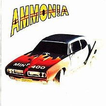 1968 Pontiac GT on a white background with the yellow word "AMMONIA" at the top