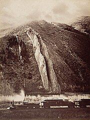 Devil's Slide photo by Carleton Watkins, c.1874