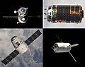 Collage of Progress, HTV, Dragon and ATV.