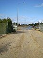 Connolly Drive Kinross - looking south to the widening works (June 2007).