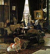 A mid-Victorian interior: Hide and Seek by James Tissot, c. 1877 Image:Winterhalter Elisabeth.jpg