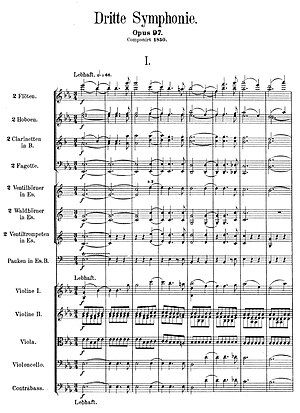 page of full orchestral score