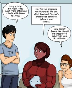 A Questionable Content strip.