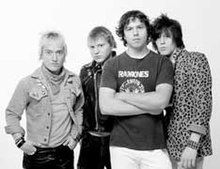 The Exploding Hearts. Left to right: Adam Cox, Jeremy Gage, Matt Fitzgerald, Terry Six