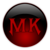 EVula's proposed MK WikiProject logo, on a black background