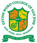 The official seal of the Divine Word College of San Jose