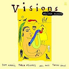 Front cover of the album "Visions" by Melissa Aldana.