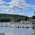 A view of Hamburg Cove from Cove Road.