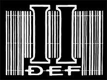 DEF II logo, as seen on early transmissions