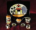 Pagoda Garden Pattern on Miniature Coffee Set (1998–1999)