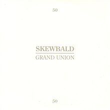 A white cover consisting of only small text reading "SKEWBALD/GRAND UNION" in all caps. Two 50s appear on the top and bottom.