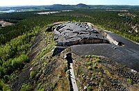 Rödberget Fort, part of Boden Fortress, seen from the north.