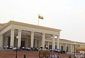 Flag of Myanmar flown on the Presidential Palace, Naypyidaw