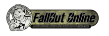 The logo for Fallout Online. It features a drawing of a man smiling, winking, and giving a thumbs up with his right hand. The text FALLOUT ONLINE is displayed to the right of the drawing.