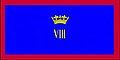 The camp flag of the 8th Canadian Hussars (Princess Louise's).