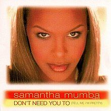 A close-up shot of Mumba's face is staring directly towards the viewer. The artist name is written in a rectangular box underneath Mumba, while the song title is written in a rectangular box underneath the artist name