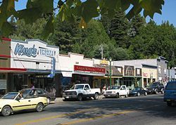 Downtown area along Main Street