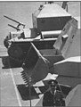 A 1964 line-up of three Cypriot armoured vehicles - (front to back) Commer Carrier, Demon type and Valentine.