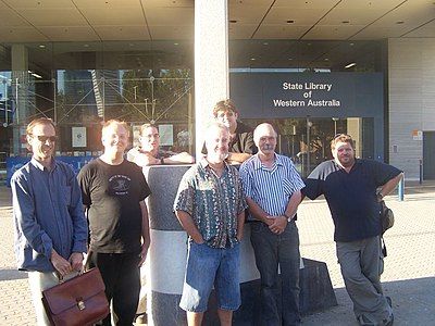 Wikipedians at the WA meetup on 1st February 2007