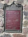 Inscription on Dawson Road monument in Ste. Anne, Manitoba