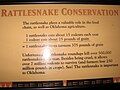 A sign bout why you shouldn't kill rattlesnakes