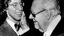 Eliot Fisk with his mentor Andrés Segovia