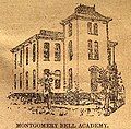 Main building of Montgomery Bell Academy, Nashville, as depicted in an 1886 issue of the Nashville Daily American.