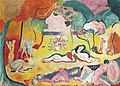 Henri Matisse, Le bonheur de vivre (1905-6), Barnes Foundation, Merion, PA. A painting that was called Fauvist and brought Matisse both public derision and notoriety.