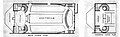 The floor plan of The Crosstown.